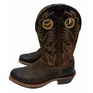 ARIAT Heritage Roughstock Western Boot Brown Leather Men's Size 10D